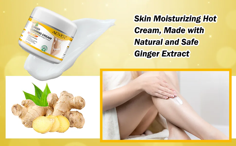 2PCS VOGSIG Ginger Slimming Cream - Anti Cellulite Fat Burning Tightening & Moisturizing 1oz each 1 Fl Oz (Pack of 1) - HOT CREAM