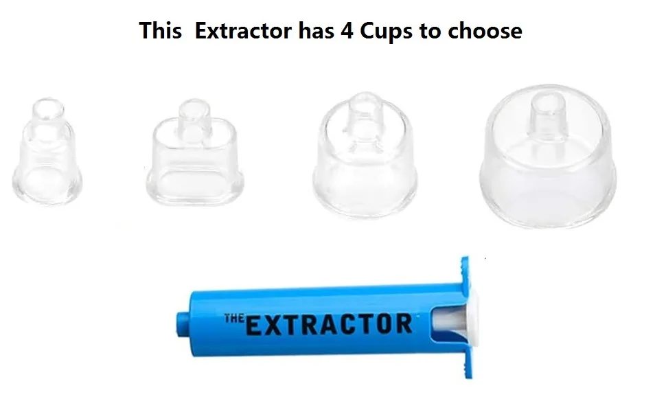 Finever Insect Bug Bee Sting Snake Bite Venom Extractor Suction Kit Tool Sting Pump First Aid Safety Fast Emergency for Hiking Backpacking Camping Blue Suction and Case - 4 Size cups can choose. Push the white button to the end,it will suck the skin.