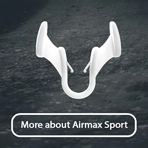 Airmax Unisex Sport Nasal Dilators Two-Pack - Easy Safe and Comfortable Breathing Aid - Improves Airflow - Transparent - Medium - sport nasal dilator