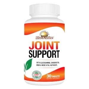 EVERYDAY DESIRES MET . . . NATURALLY RISE-N-SHINE Joint Support for Joints and Muscles Mobility and Flexibility for Men and Women 30 Count - joint flexibility stretch movement muscle joint support supplement rise-n-shine help glucosamine msm