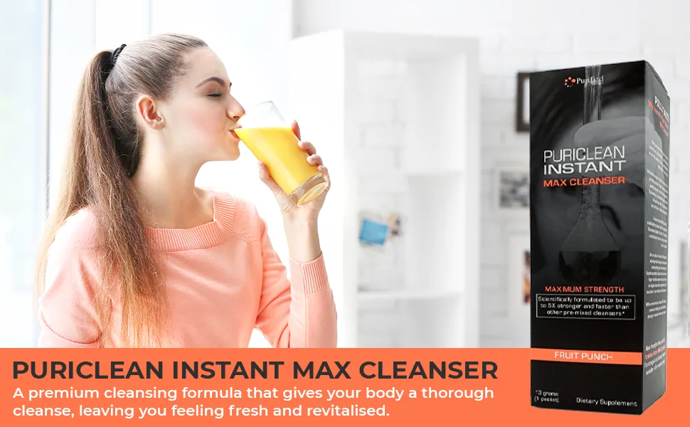 Puriclean Same-Day Max Detox Drink Maximum Strength Cleansing Quick Flush Potent Deep System Cleanser 5X Stronger & Faster Than Other Pre-Mixed Cleansers Fruit Punch (32 oz) (2) Fruit Punch 2 Pound (Pack of 2) - Max Cleanser punch