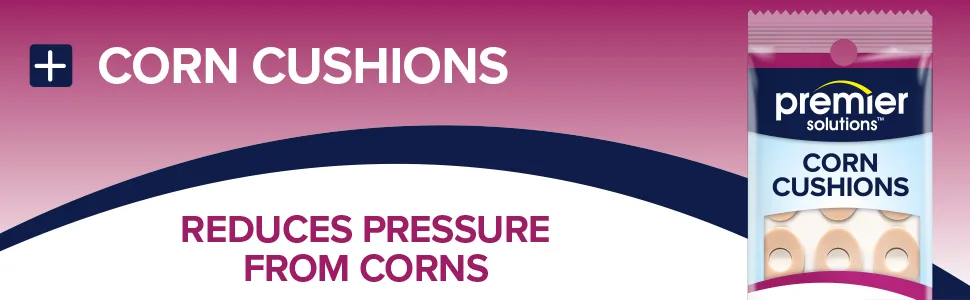 Premier Solutions Corn Cushions for Feet Self-Stick Adhesive Foot Care Cushions to Pad and Protect Corns 9 Count (Pack of 6) - Corn of Foot Row 3