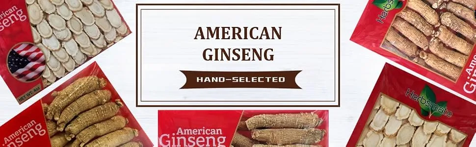 Hand-Selected A Grade American Ginseng Medium Slice (4 Oz. Box) 4 Ounce (Pack of 1) - product information 1