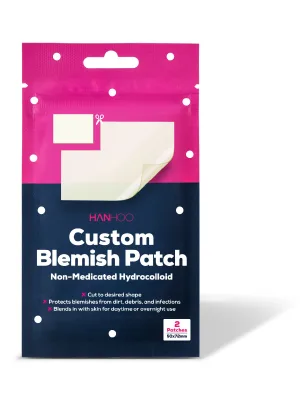 Hanhoo Custom Blemish Patch | Large Hydrocolloid Patches | For Face and Body Acne and Blemish Clusters | Customizable Pimple Patch Sheets | Cruelty-free & Vegan | 2 Patch Sheet Count - selling