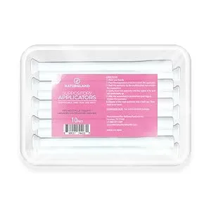 Natureland 10 Pack Vaginal Suppository Applicators for Women Soft Tip Auxiliary Tool for Pills and pH Balance Tablet Suppositories Individually Wrapped (Large tip applicators) - Natureland Vaginal Suppository Applicators - 10 pcs