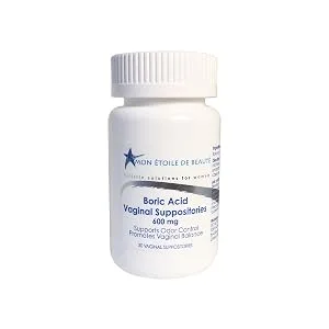 MON ETOILE DE BEAUTE - Boric Acid Vaginal Suppositories 600 mg (30 Count) -Holistic Solutions for Women - Boric acid suppositories