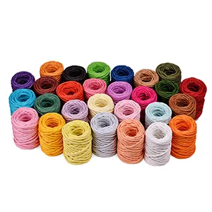 15.31Yard Raffia Stripes Paper String Colorful Twisted Paper Craft String/Cord/Rope for Wedding Party Decor Flower Wrapping Rustic Decor DIY Making Gift Wrap Flower Basket Packaging 4 - Colorful Twisted Paper Craft String