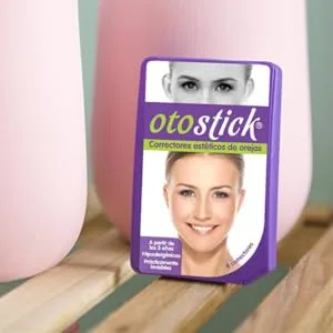 Otostick - 2 Pack 8 Count Cosmetic Discreet Protruding Ear Corrector - Corrective Ear Care Products for Ear Pinning without Surgery from 3 Years. - Otostick Cosmetic Ear Tape Beauty Box