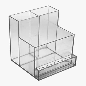 FRCOLOR Nail Drill Grinding Bit Holder Box Professional Nail Art Polishing Grinding Drill Bit Holder Display Storage Box Bit Case Organizer for Nails Pink - nail drill bit machine holder