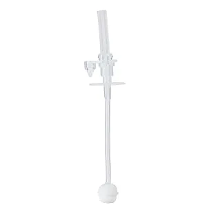 Evorie 360 Weighted Straw Replacement for 7 Oz Sippy Cup Includes Straw Cleaning Brush and Spare Nozzle (Pack of 2) - Gravity Straw
