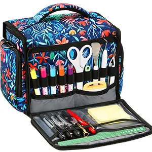 FINPAC Portable Carrying Bag for Cricut Joy Storage Organizer Tote Bag Carrying Case with Supplies Storage Sections (Emerald Illusions) *Emerald Illusions - cricut joy accessories