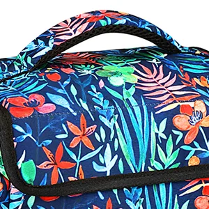 FINPAC Portable Carrying Bag for Cricut Joy Storage Organizer Tote Bag Carrying Case with Supplies Storage Sections (Emerald Illusions) *Emerald Illusions - cricut joy carrying case
