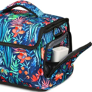 FINPAC Portable Carrying Bag for Cricut Joy Storage Organizer Tote Bag Carrying Case with Supplies Storage Sections (Emerald Illusions) *Emerald Illusions - cricut joy case
