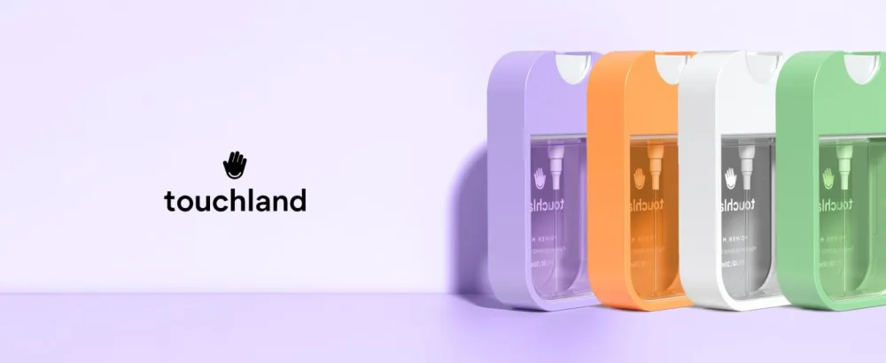 Touchland Mist Case for Power and Glow (1FL OZ) Protective Stylish Sanitizer Accessory Silicone with Keyring White - touchland mist case hand sanitizer black pink purple blue trendy cute fashion accessory key chain