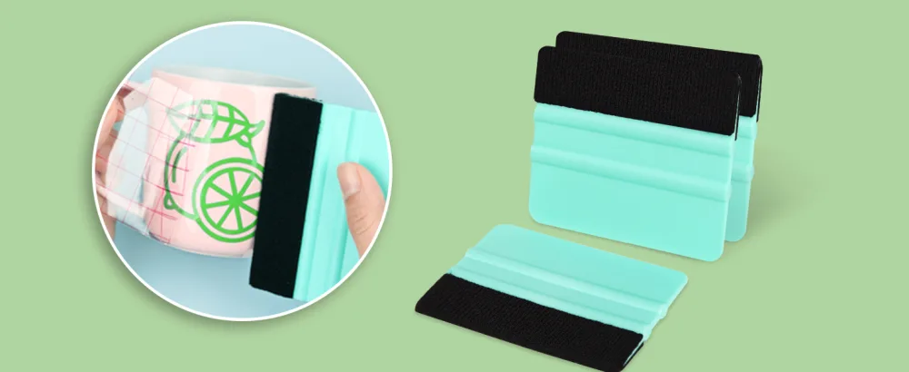 Squeegee for Vinyl - 2Pack Felt Squeegee Tool Craft Adhesive Vinyl Cricut Scraper for Car Film Wrap Sign Making DIY Crafting Window - Squeegee