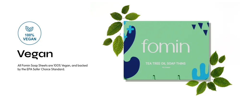 FOMIN - Antibacterial Paper Soap Sheets for Hand Washing - (100 Sheets) Lemon Portable Travel Soap Sheets Dissolvable Camping Mini Soap Portable Soap Sheets Lemon (Single Pack) - soap sheets