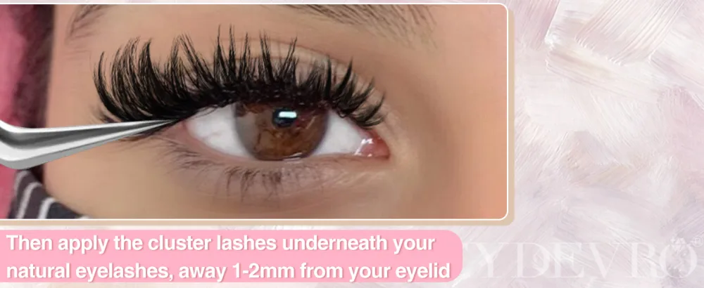 Lash Clusters Individual Lashes 72 pcs DIY Eyelash Extension Pack CC Curl 8-16mm Mixed Length Wispy Natural Spiky Cluster Lashes Pack by EYDEVRO Spiky C+ Curl 8-16mm Mixed - Y28-29F