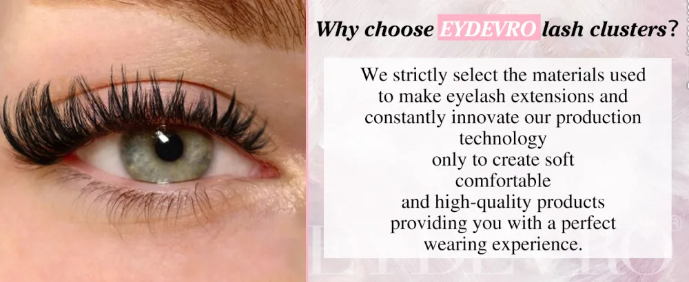 Lash Clusters Individual Lashes 72 pcs DIY Eyelash Extension Pack CC Curl 8-16mm Mixed Length Wispy Natural Spiky Cluster Lashes Pack by EYDEVRO Spiky C+ Curl 8-16mm Mixed - Y28-29F