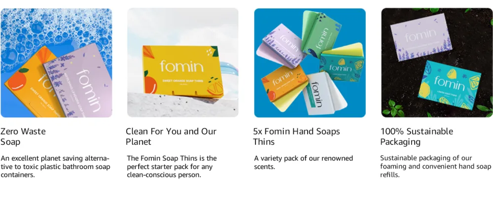 FOMIN - Antibacterial Paper Soap Sheets for Hand Washing - (200 Sheets) Tea Tree Portable Travel Soap Sheets Dissolvable Camping Mini Soap Portable Soap Sheets Tea Tree (Pack of 2) - SOAP SHEETS