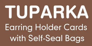 TUPARKA 120 Pack Earring Holder Cards Necklace Display Cards with 120pcs Bags Earring Display Cards Kraft Paper Tags for Ear Studs Brown - Earring Holder Cards