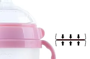 Compatible Bottle Handle for Comotomo (Pack of 3 Pink) - product information 5