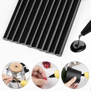 REIDEA Hot Glue Gun Sticks for Mini Size Glue Gun L5.9 x .28 Diameter 25 Count Black Black 25CT. | L5.9 x D.28 | Mini Glue - REIDEA