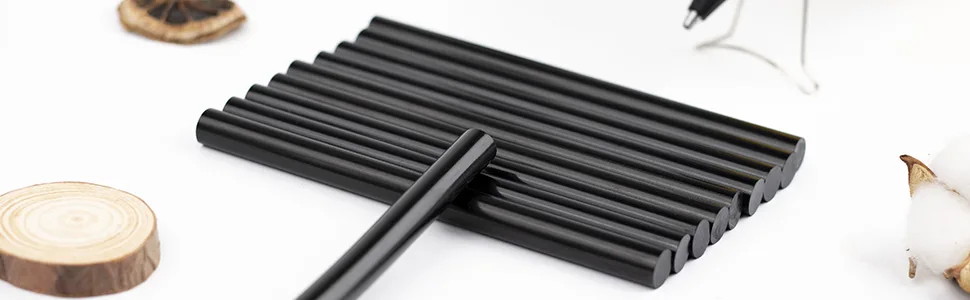 REIDEA Hot Glue Gun Sticks for Mini Size Glue Gun L5.9 x .28 Diameter 25 Count Black Black 25CT. | L5.9 x D.28 | Mini Glue - REIDEA