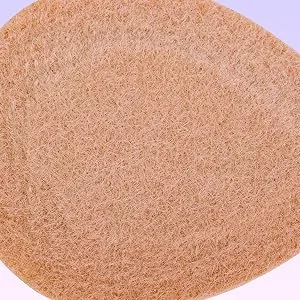 PrimeMed Self-Adhesive Skived Dancer Pads - (1/8 Thick Tan Felt) Metatarsal Pads (4 Pack) - close up of felt texture
