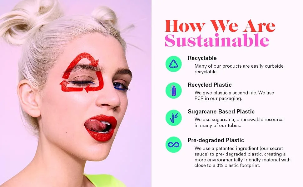 PYT BEAUTY Lipstick Bright Berry Pink Hydrating Hypoallergenic Vegan Makeup 1 Count Popping Poppy - sustainable
