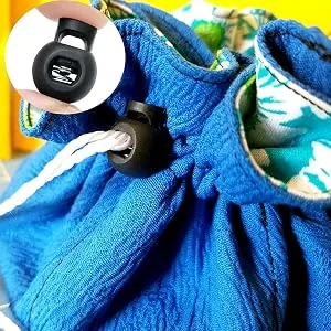 25 PCS Adjustable Ball Cord Lock Round Toggle Stopper Cord Stop Toggle Rope Toggle Spring Cord Clips for Paracord Drawstrings Camping Hiking Shoelace Replacement Sports Backpack Black - Sliding Cord Fastener Locks