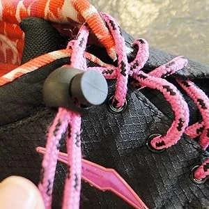 25 PCS Adjustable Ball Cord Lock Round Toggle Stopper Cord Stop Toggle Rope Toggle Spring Cord Clips for Paracord Drawstrings Camping Hiking Shoelace Replacement Sports Backpack Black - Sliding Cord Fastener Locks