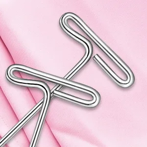 100 Pack Wig T-Pins 2 Inch with Plastic Box SilverSteel T-pins for Blocking Knitting Modelling and Crafts - product information 2