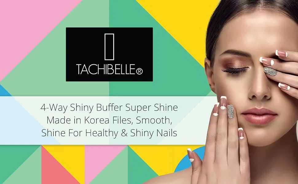 Tachibelle KOREA 4 Way Shiny Buffer Easy Shine - Smooth Shine For Healthy & Shiny Nails Manicure and Pedicure (Pack of 2) - title