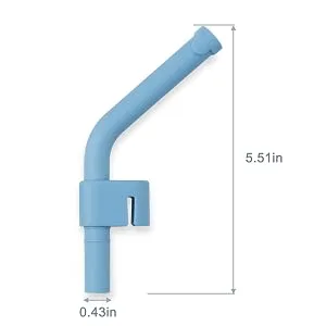 PandaEar Silicone Flexible Reusable Drinking Straws (2 Packs)| Soft Tips BPA Free|Toddlers & Kids - Drinking Straws