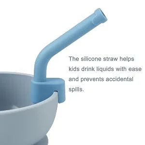 PandaEar Silicone Flexible Reusable Drinking Straws (2 Packs)| Soft Tips BPA Free|Toddlers & Kids - Drinking Straws