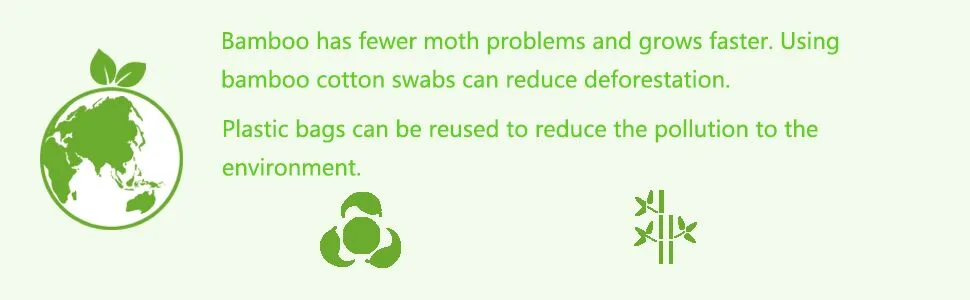 Cotton Swabs with Wooden Sticks/Biodegradable Cotton Bud 1125pcs 2.9 Inch (Pack of 1125) - cotton swabs