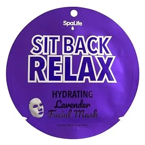 SpaLife Sit Back Relax Hydrating Lavender Facial Mask 10 count - Hydrating, Lavender