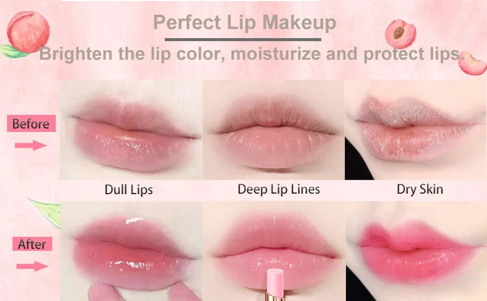 2 Pack Color Changing Lipstick & Lip Balm Magic Ph Lip Balm Long Lasting Korean Lip Tint Set Moisturize Lipsticks for Women Lip Makeup - mask magic Lipsticks