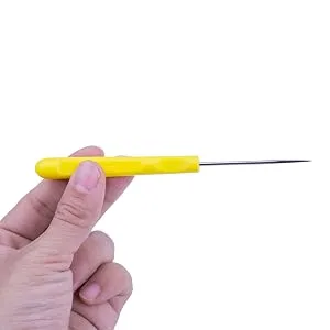ZLKSKER (Pack of 4) Leather Stitching Sewing Awl with Plastic Handle Beading Awl Repair Tool - product information 5