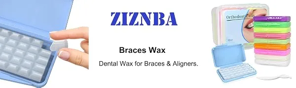 (10 Pack) Braces Wax-Dental Wax for Braces & Aligners 50 Premium Orthodontic Wax Strips-White - braces