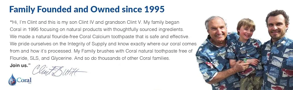Coral Toothpaste Natural Biodegradable Nano Silver Infused Bamboo Toothbrush Eco-Friendly BPA-Free - 4 Pack - family founded