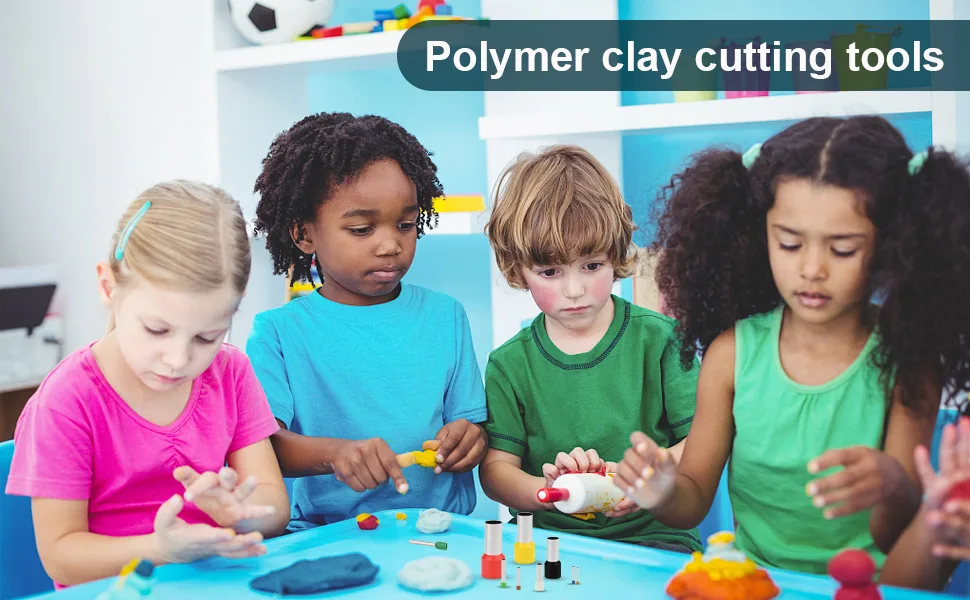 Polymer Clay Cutters 40Pcs Stainless Steel+Plastic Indentation Round Circle Shape Cutters Mold Ceramics Dotting Baking Ring Mold Cutter Punch Tools for Clay Pottery Craft Handmade with Storage Case(B) - product information 1