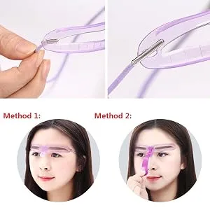Meifen Eyebrow Mold 8 Style Eyebrow Template Mold Set DIY Easy Makeup Tool (8Pack) - Usage