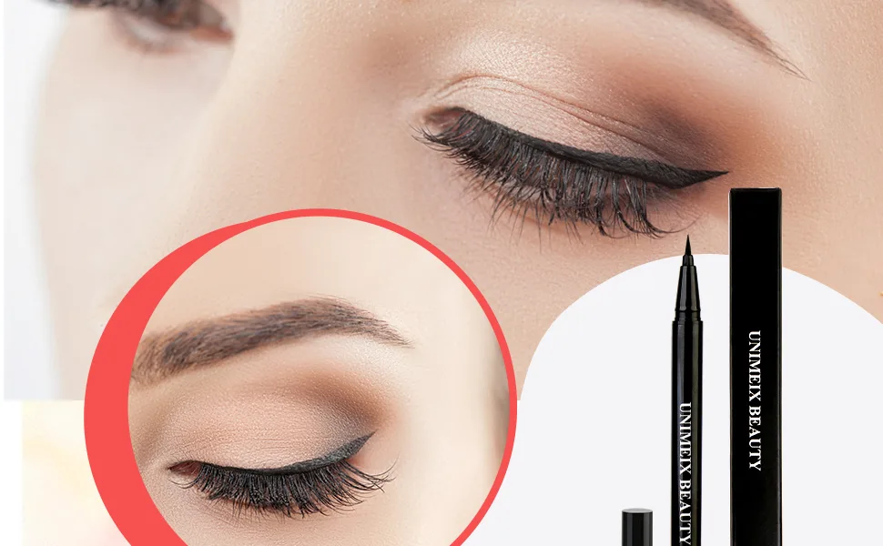UNIMEIX Eyeliner Liquid Liner Waterproof Eye Liner Makeup Eyeliner Pen Precise All Day Black Black 2 Pack - Eyeliner Liquid Liner Waterproof Eye Liner