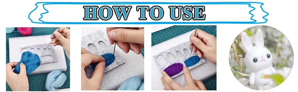 Yushen Wool Felt Mold Template Kits for Plush Toy Ears Eyes Nose Making Supplies Tools Crafts Pack of 8 - wool felt mold