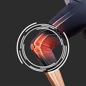 2 Pack Copper Knee Brace Knee Compression Sleeve Support for Men Women Knee Pain Working Out Running Sport Arthritis Black Large - product information 6
