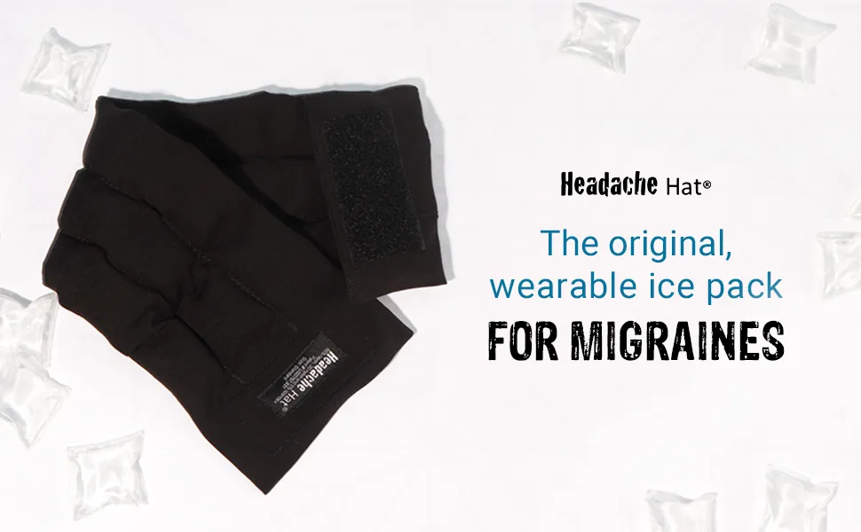Headache Hat Accessory: The Original Headache Hat Wearable Ice Pack Micro Fleece Barrier - Standard Size 1 ea - Headache Hat
