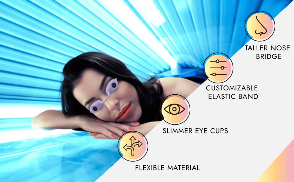 Super Sunnies Evo Flex Soft Tanning Bed Goggles 2 Pack (Assorted) - tanning goggles tanning bed tanning bed goggles tanning goggles for tanning beds