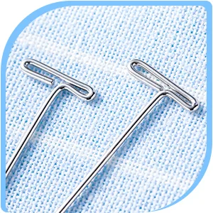 Mudder 100 Pack Wig T-Pins 2 Inch with Plastic Box Silver - product information 2