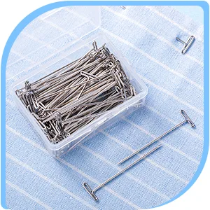 Mudder 100 Pack Wig T-Pins 2 Inch with Plastic Box Silver - product information 4